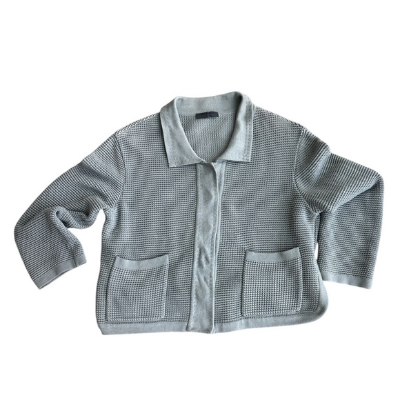 Alberta Ferretti Made in Italy Gray Knit Cardigan Sweater - Picture 7 of 7